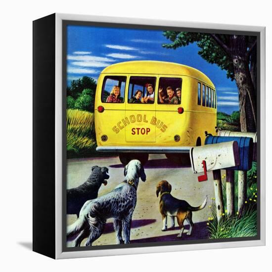 "School Bus," September 2, 1944-Stevan Dohanos-Framed Premier Image Canvas