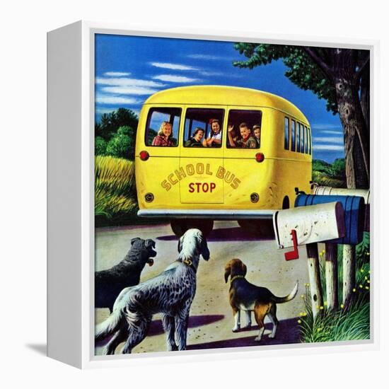 "School Bus," September 2, 1944-Stevan Dohanos-Framed Premier Image Canvas