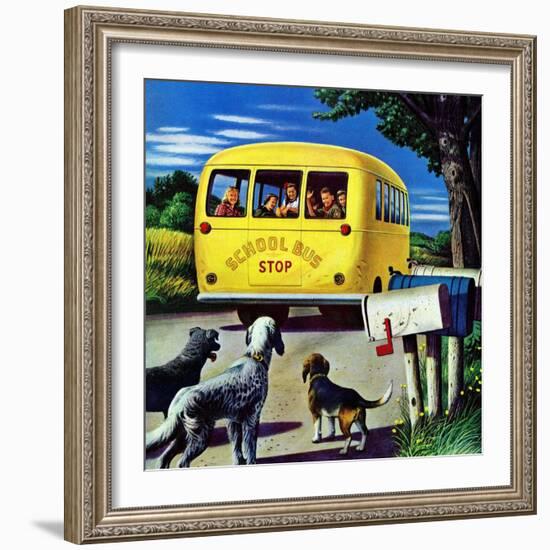 "School Bus," September 2, 1944-Stevan Dohanos-Framed Giclee Print