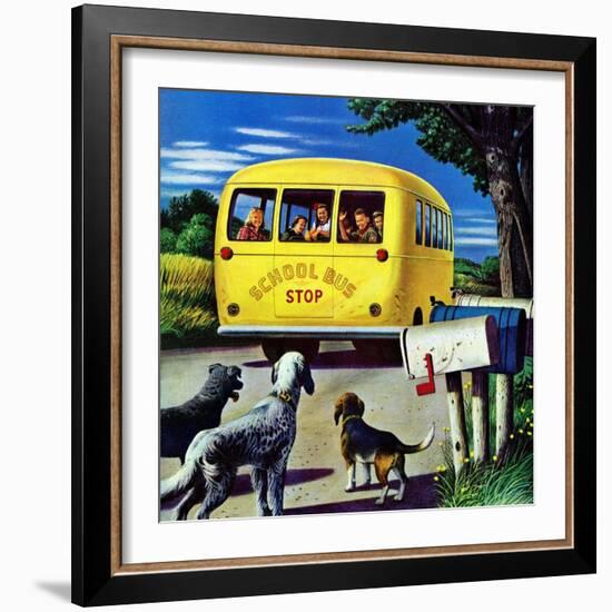 "School Bus," September 2, 1944-Stevan Dohanos-Framed Giclee Print