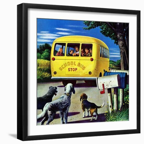 "School Bus," September 2, 1944-Stevan Dohanos-Framed Giclee Print