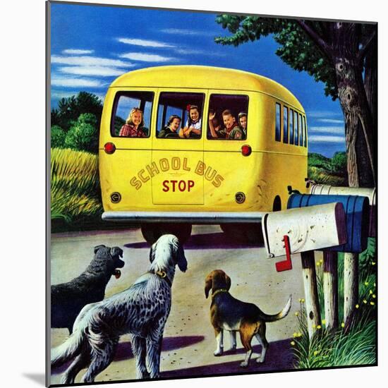 "School Bus," September 2, 1944-Stevan Dohanos-Mounted Giclee Print