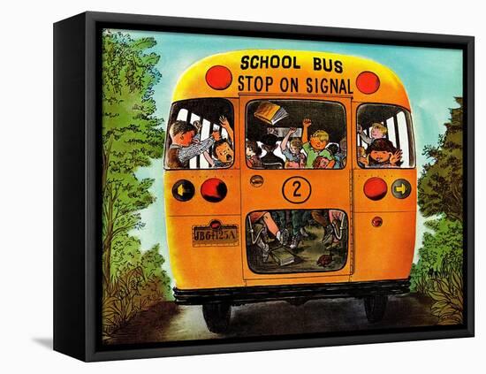 "School Bus," September 22, 1962-Erik Blegvard-Framed Premier Image Canvas