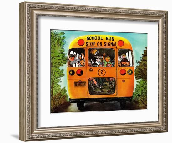 "School Bus," September 22, 1962-Erik Blegvard-Framed Giclee Print