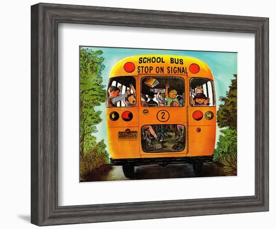 "School Bus," September 22, 1962-Erik Blegvard-Framed Giclee Print