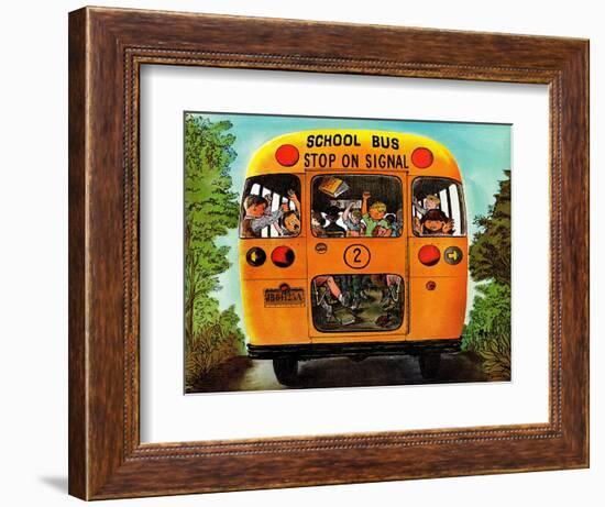 "School Bus," September 22, 1962-Erik Blegvard-Framed Giclee Print