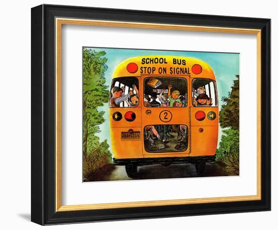 "School Bus," September 22, 1962-Erik Blegvard-Framed Giclee Print