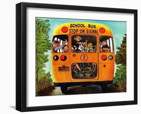 "School Bus," September 22, 1962-Erik Blegvard-Framed Giclee Print