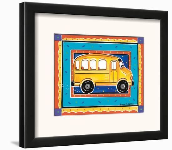 School Bus-Alison Jerry-Framed Art Print