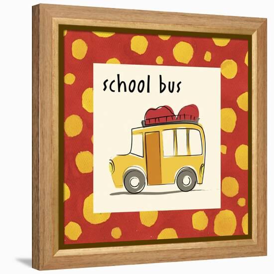 School Bus-null-Framed Premier Image Canvas