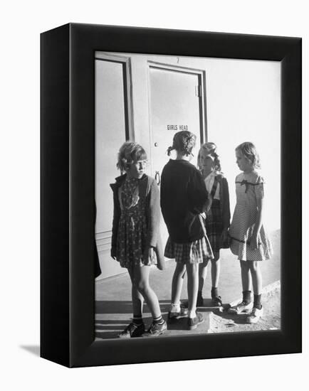 School Children Go to Classes in New Buildings Equipped with Modern Educational Facilities-J^ R^ Eyerman-Framed Premier Image Canvas