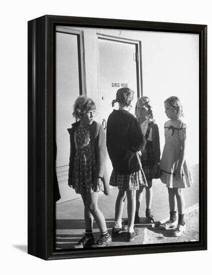 School Children Go to Classes in New Buildings Equipped with Modern Educational Facilities-J^ R^ Eyerman-Framed Premier Image Canvas