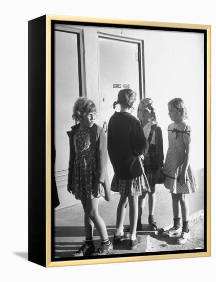 School Children Go to Classes in New Buildings Equipped with Modern Educational Facilities-J^ R^ Eyerman-Framed Premier Image Canvas