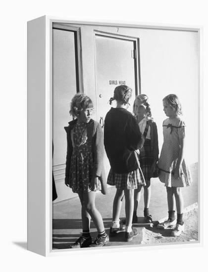 School Children Go to Classes in New Buildings Equipped with Modern Educational Facilities-J^ R^ Eyerman-Framed Premier Image Canvas