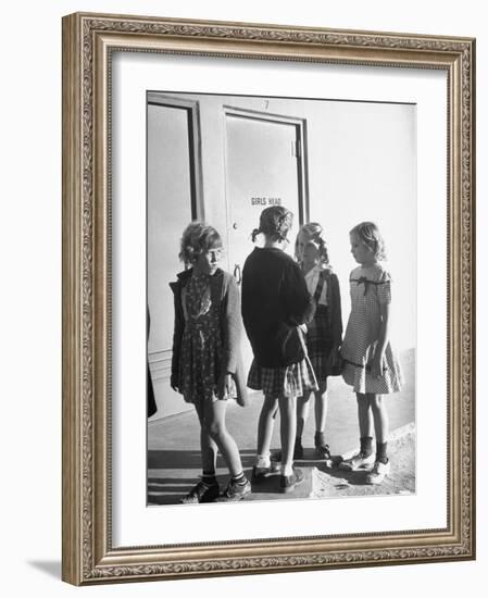 School Children Go to Classes in New Buildings Equipped with Modern Educational Facilities-J^ R^ Eyerman-Framed Photographic Print