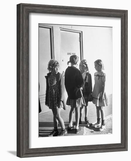 School Children Go to Classes in New Buildings Equipped with Modern Educational Facilities-J^ R^ Eyerman-Framed Photographic Print