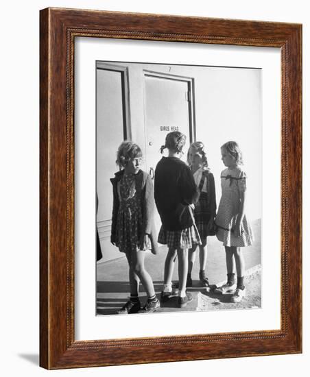 School Children Go to Classes in New Buildings Equipped with Modern Educational Facilities-J^ R^ Eyerman-Framed Photographic Print