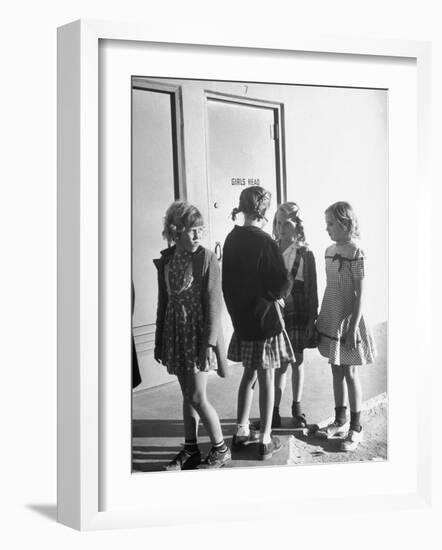 School Children Go to Classes in New Buildings Equipped with Modern Educational Facilities-J^ R^ Eyerman-Framed Photographic Print