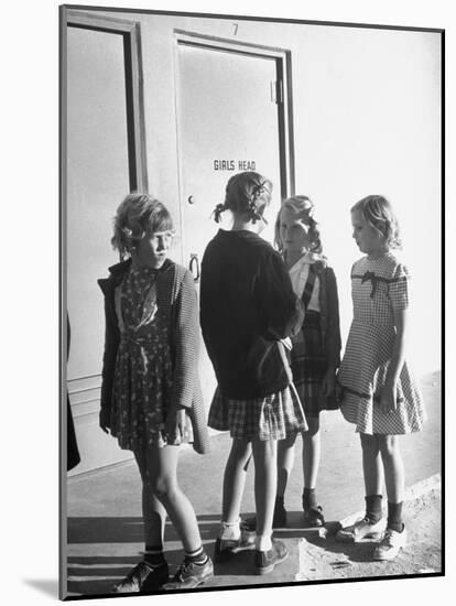 School Children Go to Classes in New Buildings Equipped with Modern Educational Facilities-J^ R^ Eyerman-Mounted Photographic Print