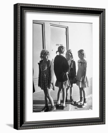 School Children Go to Classes in New Buildings Equipped with Modern Educational Facilities-J^ R^ Eyerman-Framed Photographic Print