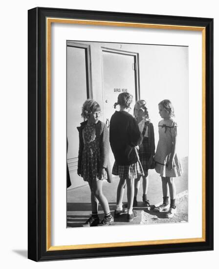 School Children Go to Classes in New Buildings Equipped with Modern Educational Facilities-J^ R^ Eyerman-Framed Photographic Print