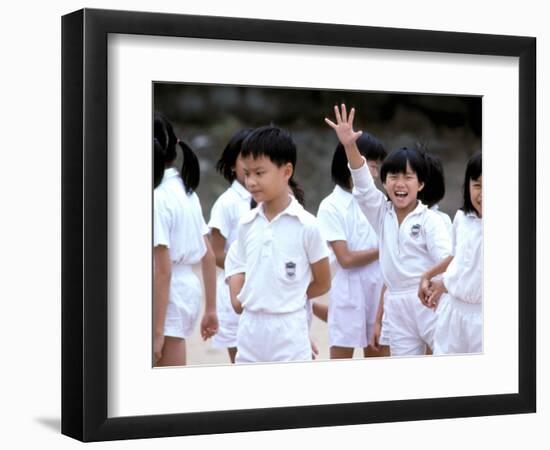 School Children, Hong Kong, China-Paul Souders-Framed Photographic Print
