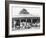 School Children Waiting for the Bus at the General Store-Ralph Crane-Framed Photographic Print