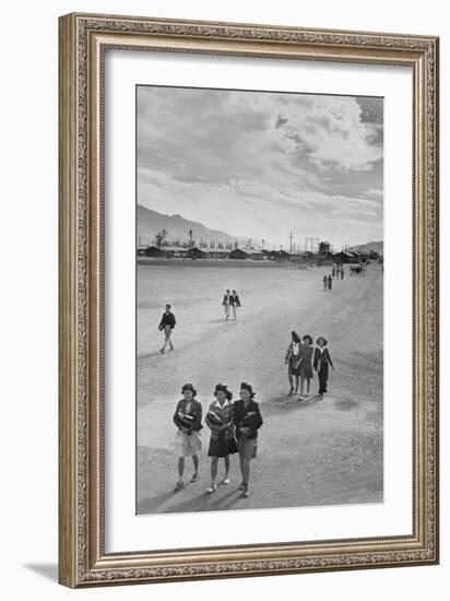 School Children-Ansel Adams-Framed Premium Giclee Print