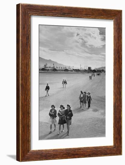 School Children-Ansel Adams-Framed Premium Giclee Print