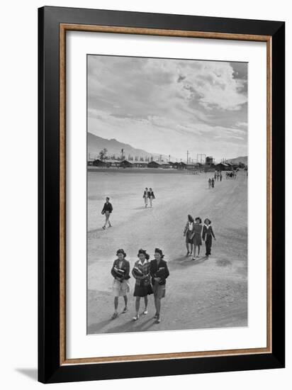 School Children-Ansel Adams-Framed Premium Giclee Print