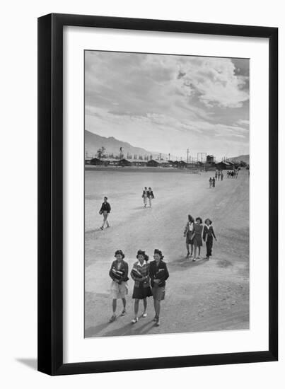 School Children-Ansel Adams-Framed Premium Giclee Print