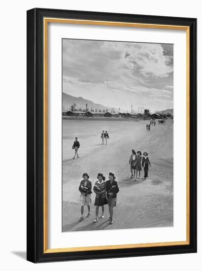 School Children-Ansel Adams-Framed Premium Giclee Print