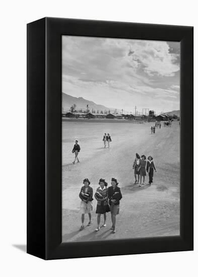 School Children-Ansel Adams-Framed Stretched Canvas