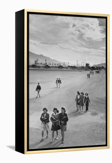 School Children-Ansel Adams-Framed Stretched Canvas