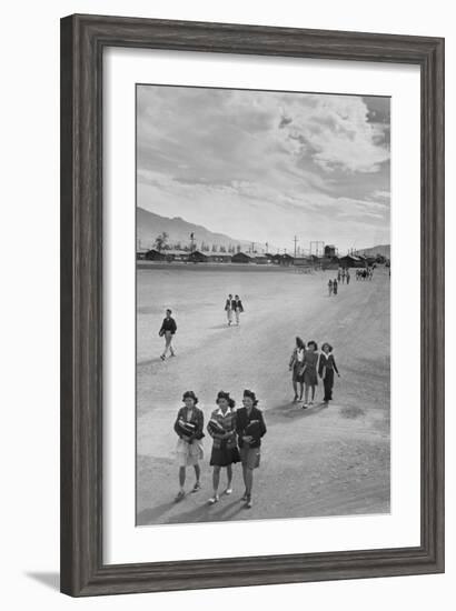 School Children-Ansel Adams-Framed Art Print