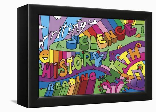 School Courses-Howie Green-Framed Premier Image Canvas