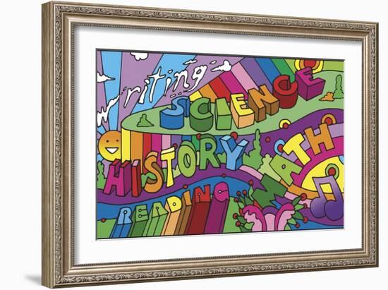 School Courses-Howie Green-Framed Giclee Print