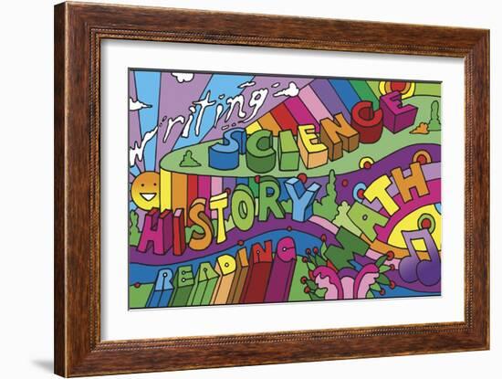 School Courses-Howie Green-Framed Giclee Print