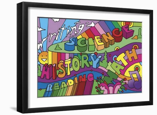 School Courses-Howie Green-Framed Giclee Print