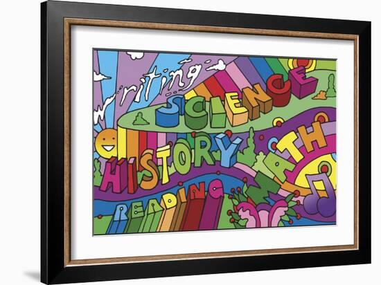 School Courses-Howie Green-Framed Giclee Print