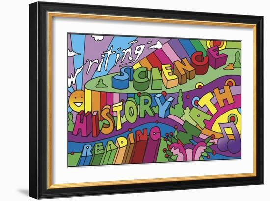 School Courses-Howie Green-Framed Giclee Print