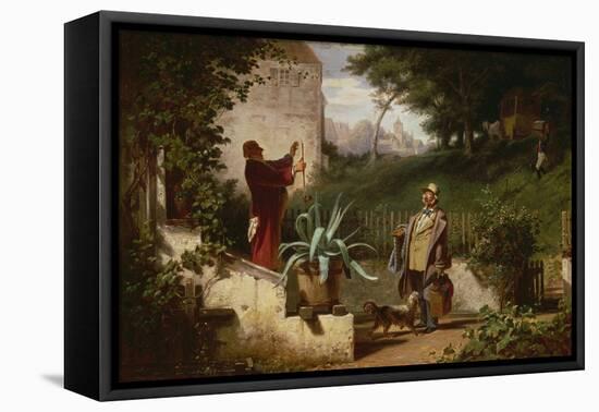 School Day Friends, about 1855-Carl Spitzweg-Framed Premier Image Canvas