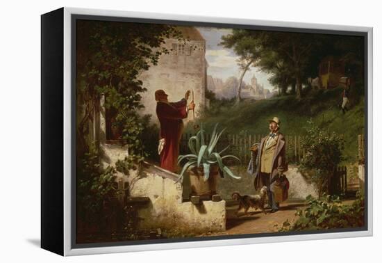 School Day Friends, about 1855-Carl Spitzweg-Framed Premier Image Canvas