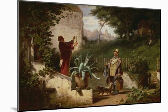 School Day Friends, about 1855-Carl Spitzweg-Mounted Giclee Print