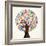 School Education Concept Tree Made with Numbers-Cienpies Design-Framed Premium Giclee Print