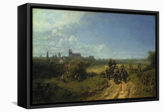 School Excursion, about 1872-Carl Spitzweg-Framed Premier Image Canvas