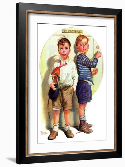 "School Fight,"September 12, 1936-Frances Tipton Hunter-Framed Giclee Print