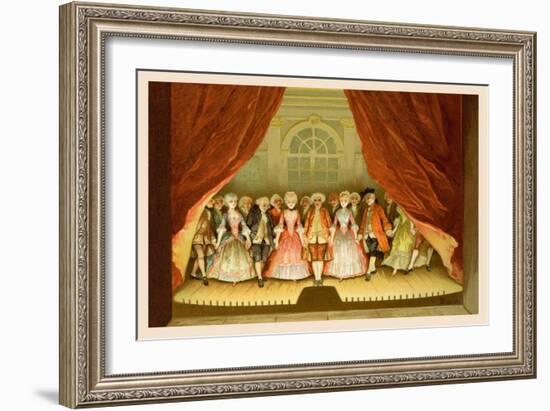 School for Scandal: Cast on Stage-Lucius Rossi-Framed Art Print