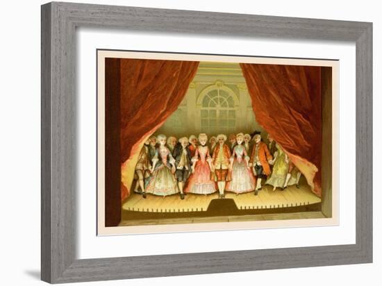 School for Scandal: Cast on Stage-Lucius Rossi-Framed Art Print