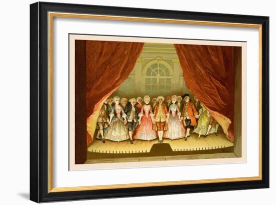 School for Scandal: Cast on Stage-Lucius Rossi-Framed Art Print